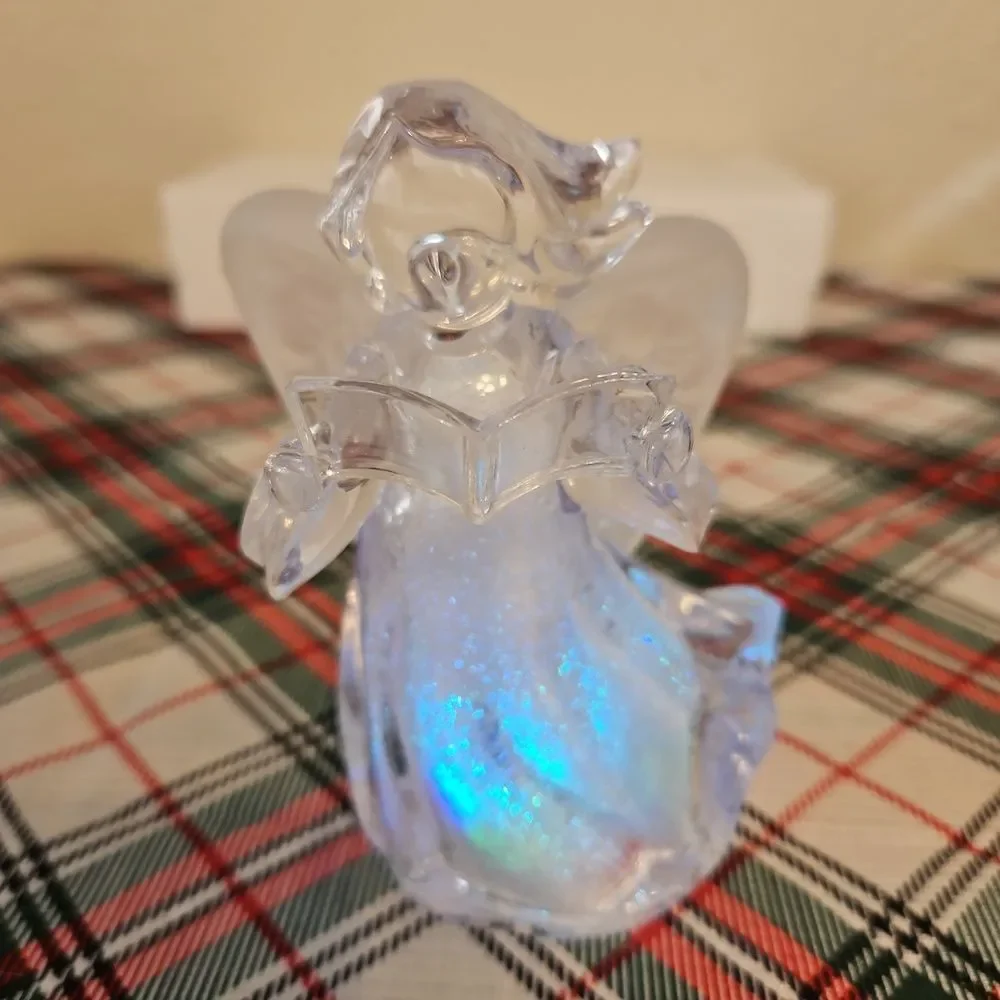 JCPenny Home Collection Colorful Acrylic LED Noel Series Angel Figurines